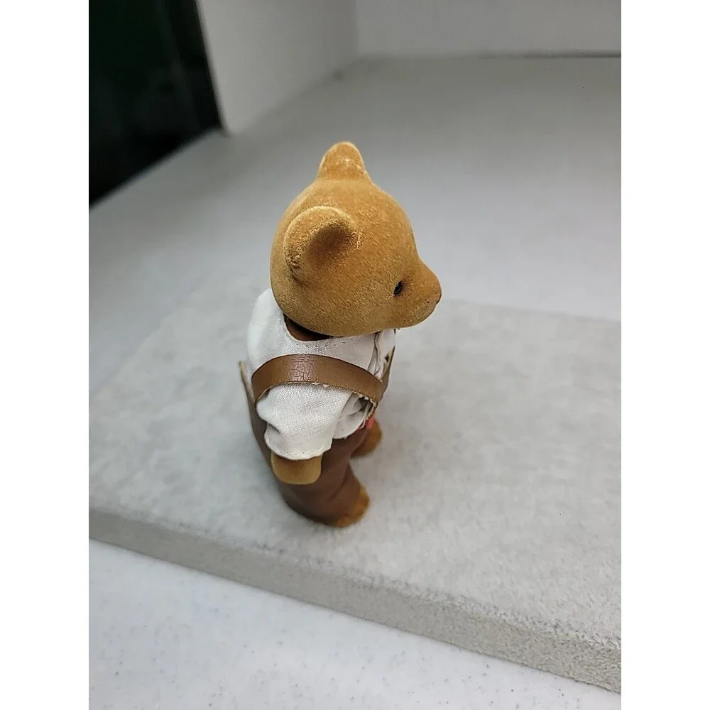 Vintage 80s Sylvanian Brown Simba Bear Forest Baerenwald Calico Critter 4.5